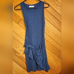 Yingkis blue sleeveless front knot tie dress size medium
